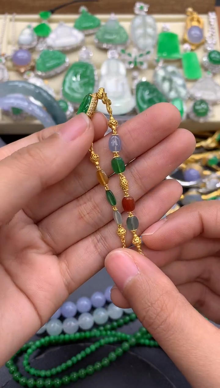 【闪购商品】翡翠手链未镶嵌352-中国好珍宝