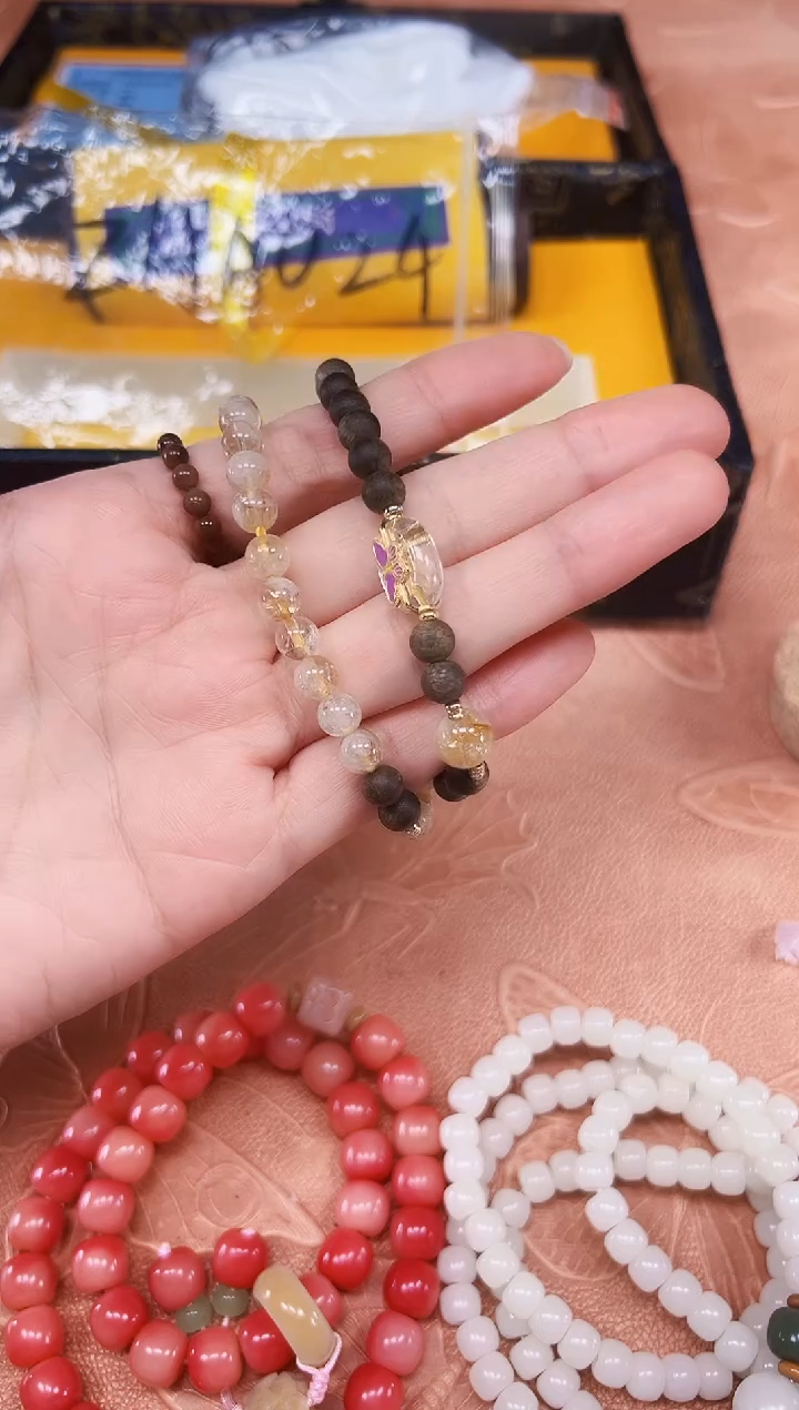 手串加里曼丹沉香精美手串+礼盒+证书MK024