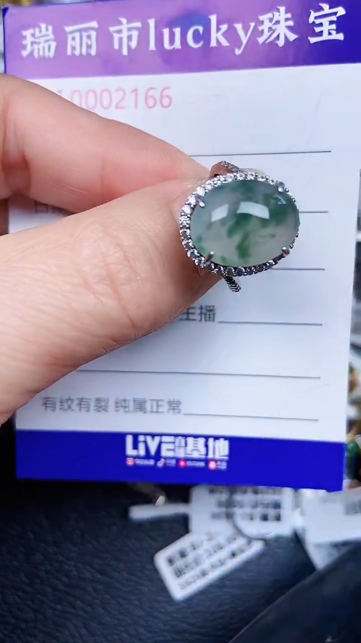 颈饰银S925镶嵌翡翠23168