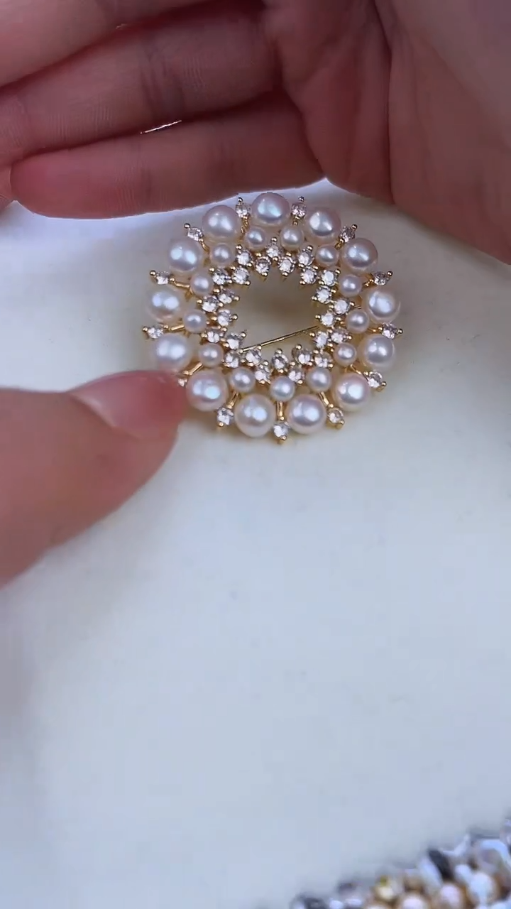 【闪购商品】淡水珍珠胸针未镶嵌500