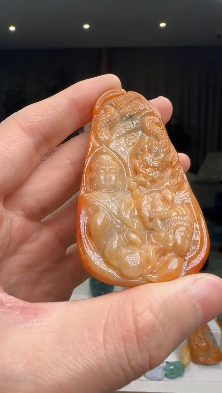 【闪购商品】翡翠吊坠(不含链)未镶嵌DY@@960Q3J15814