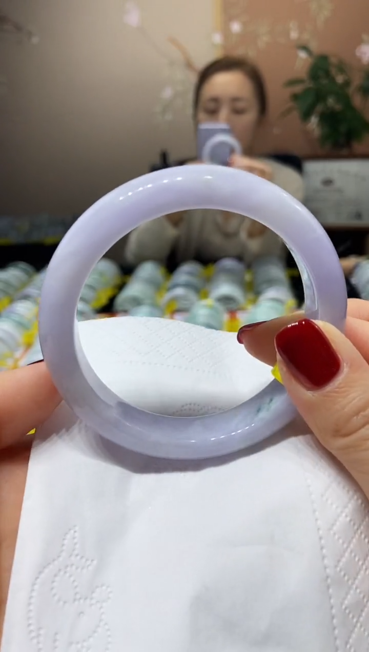 【闪购商品】翡翠手镯未镶嵌5758圈口