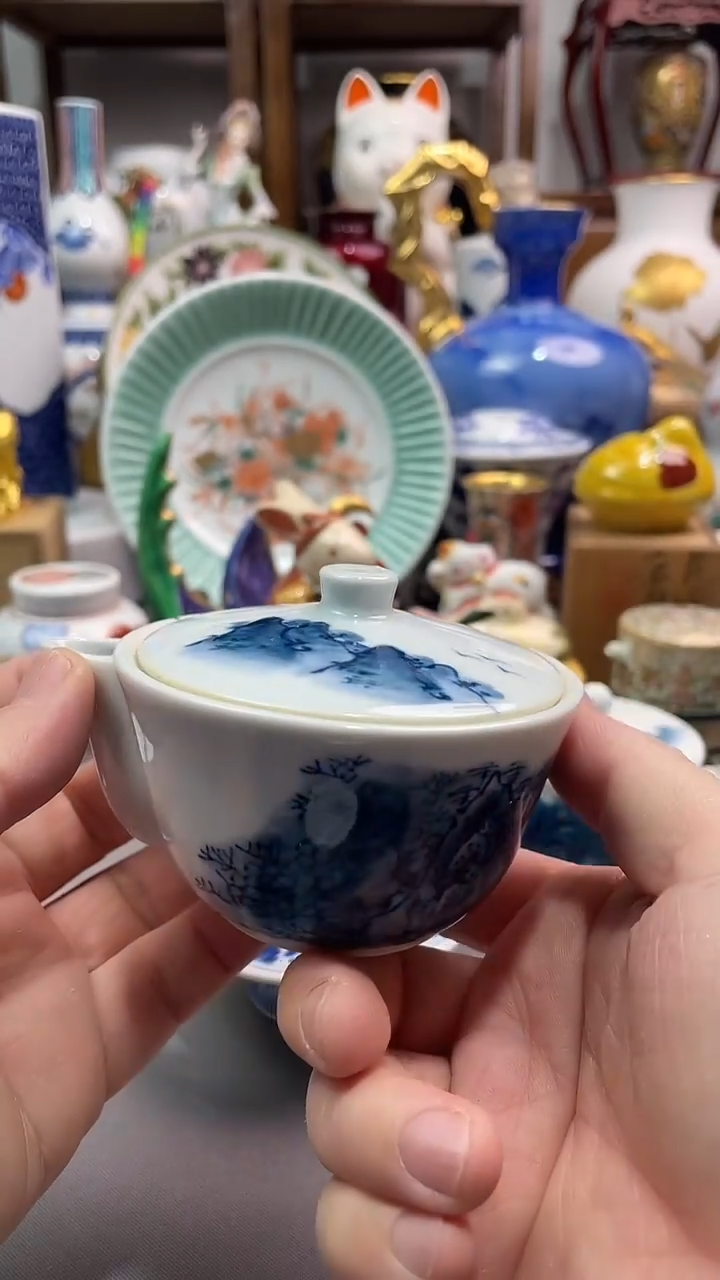 瓷片青花宝瓶一一