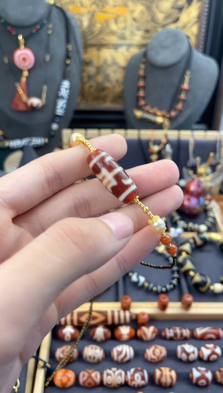 【闪购商品】玛瑙/玉髓颈饰未镶嵌金蟾高品无界锁骨链