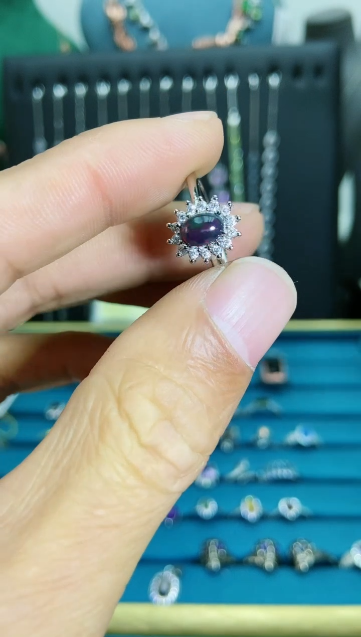 【闪购商品】欧泊戒指银S925镶嵌1121