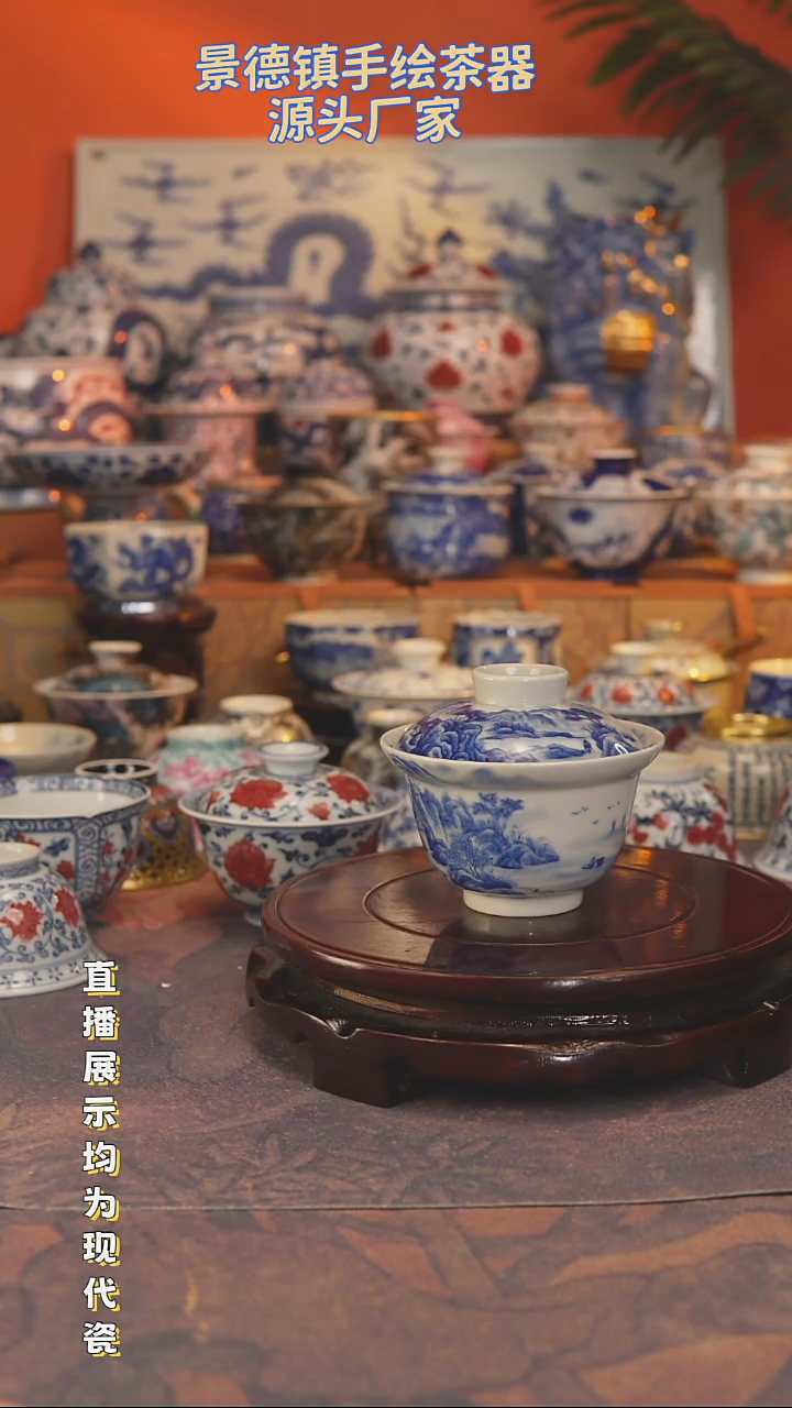 景德镇手工手绘陶瓷杯