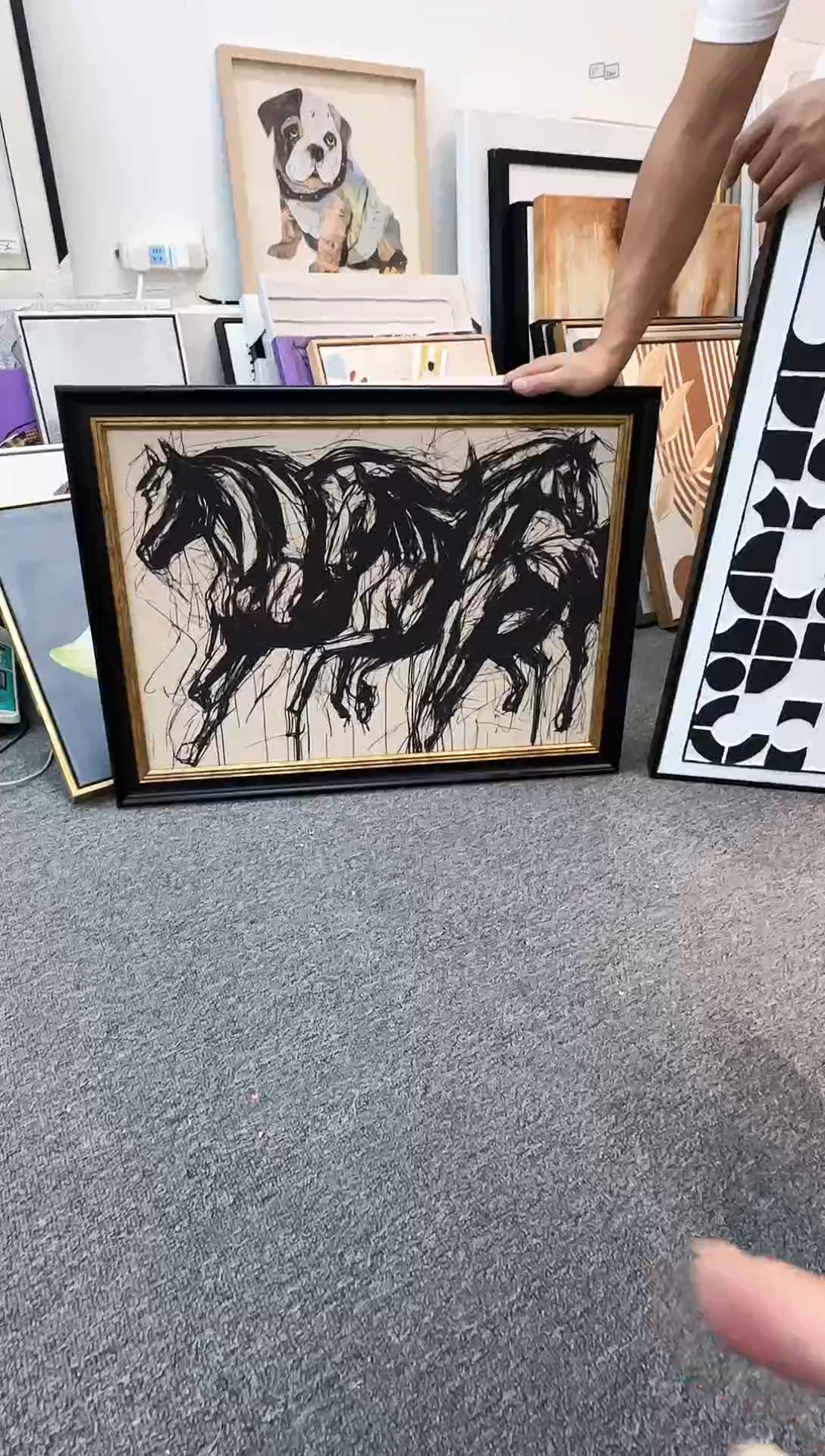 168现代艺术装饰画油画50cm*70cm