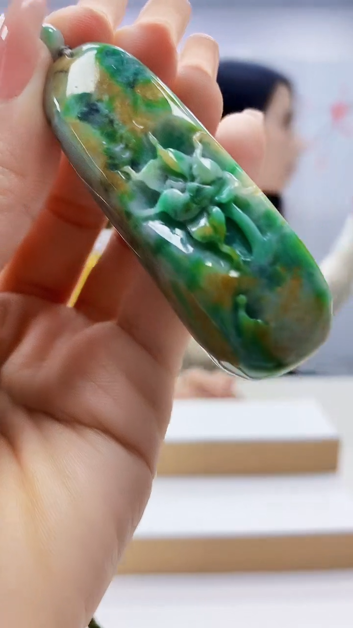 未镶嵌定制翡翠3495ty-毛货挂件79