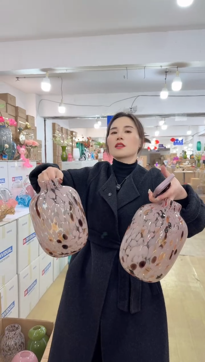 【闪购商品】无铅玻璃洛芙花器-q-早23