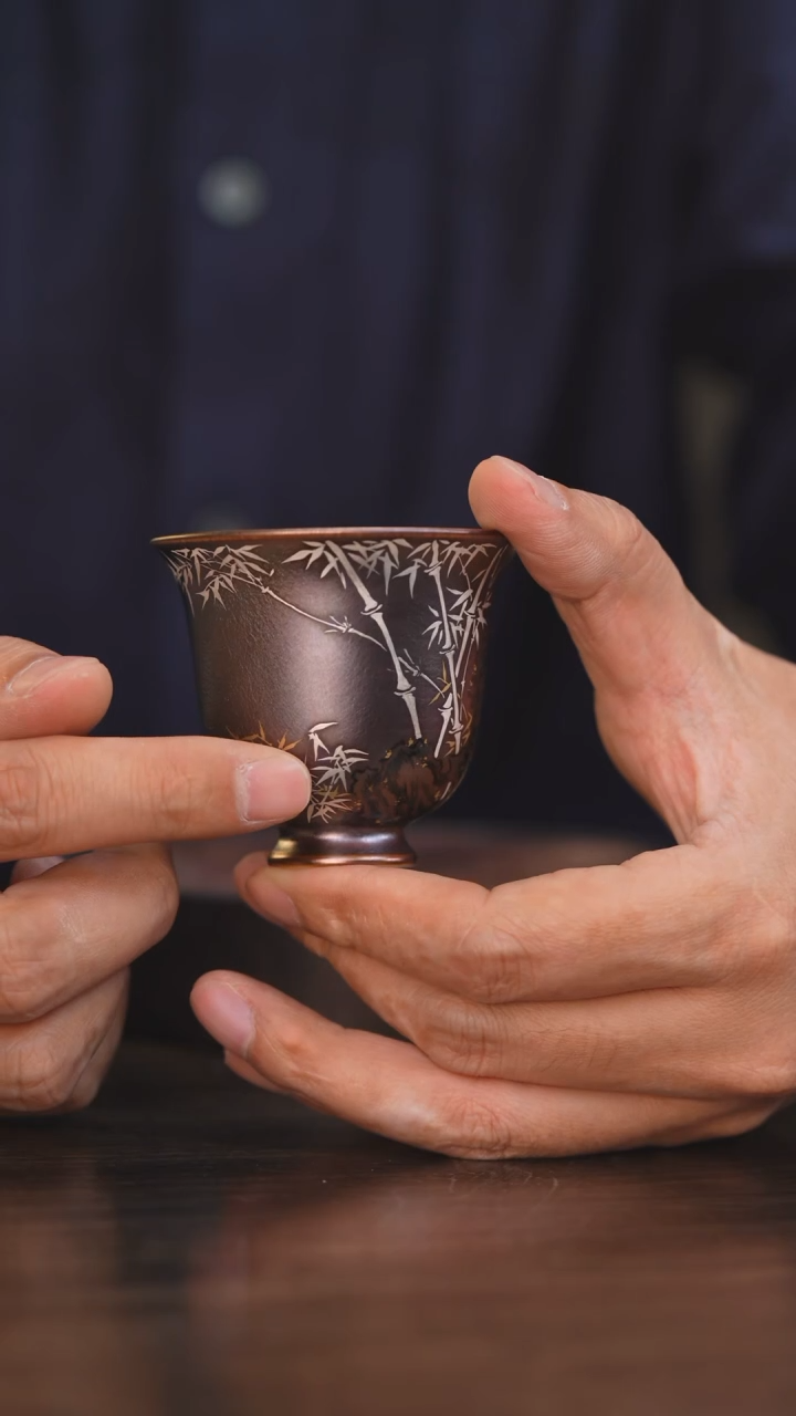 【闪购商品】杯53柴房陶瓷丨窑宝银竹单杯
