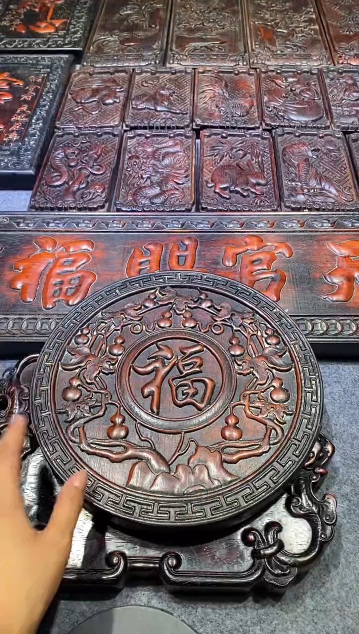 檀香紫檀（小叶紫檀）紫檀拆件雕刻板以直播间实物为准