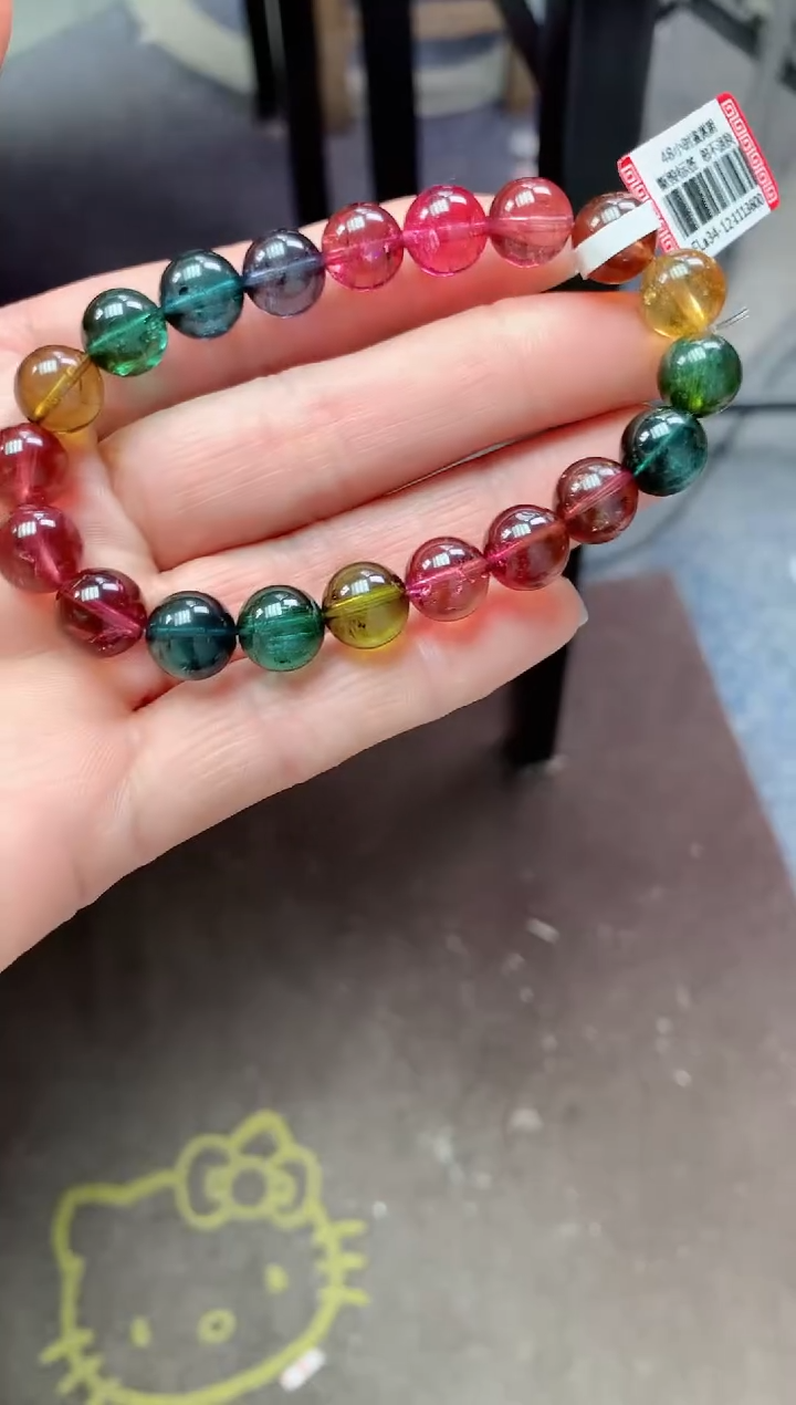 【闪购商品】碧玺手串未镶嵌多样性发一条