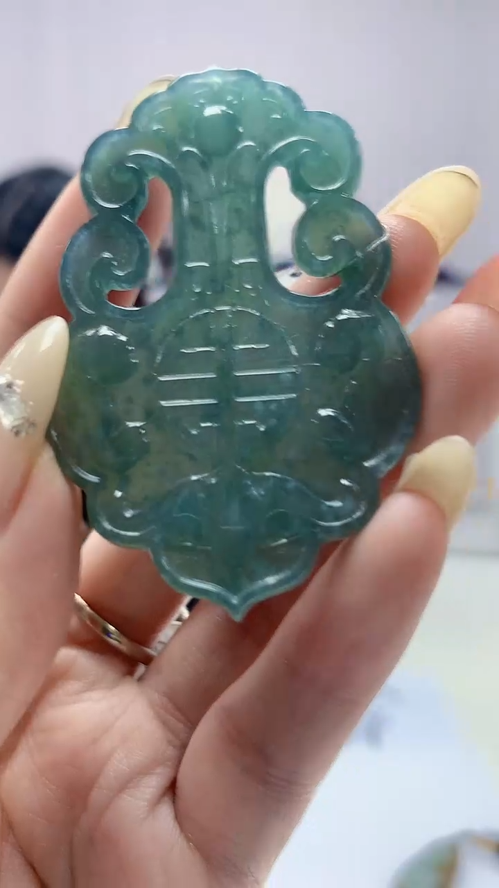 【闪购商品】定制翡翠未镶嵌0405DD-毛货挂件51