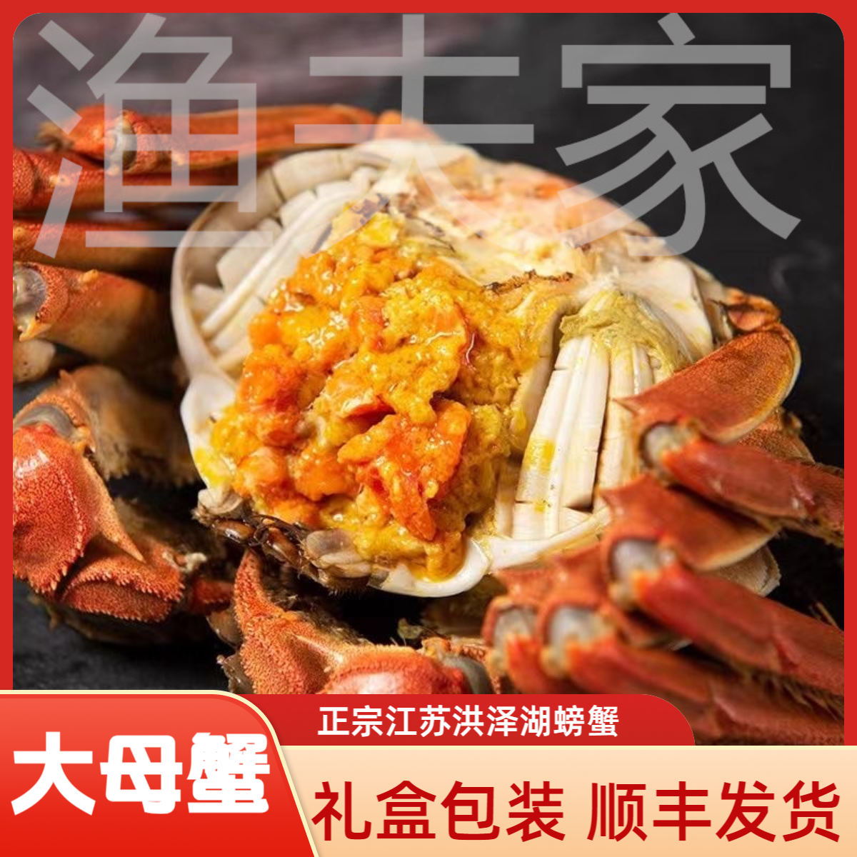 【4.2-3.9/两 全母活蟹】江苏大闸蟹10只-4只鲜活螃蟹顺丰包活湖蟹
