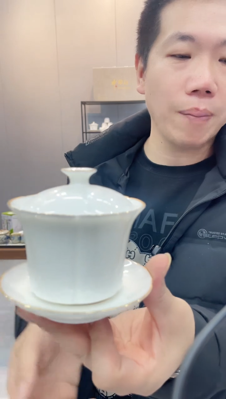 【闪购商品】【瓷心匠物】直播间福利专款如意金线盖碗