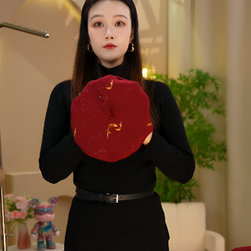 Bobo Beer 新年中国风锦鲤贝雷帽子