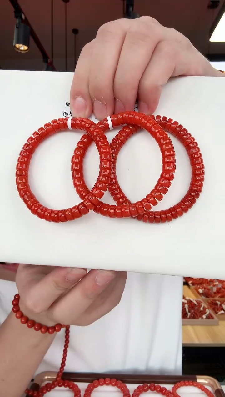 南红玛瑙未镶嵌保山隔片手串8+（多样式发其一）