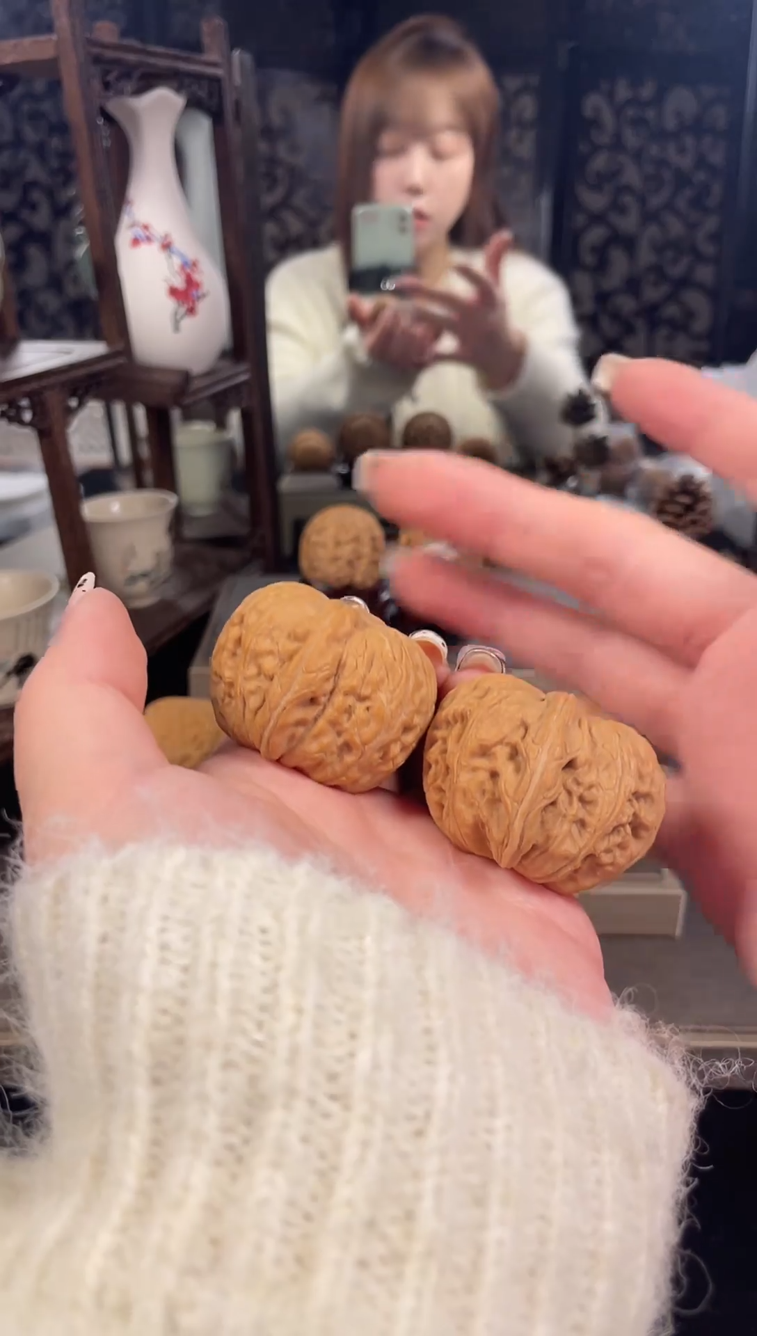 【闪购商品】文玩核桃把件平谷元宝42尺-8