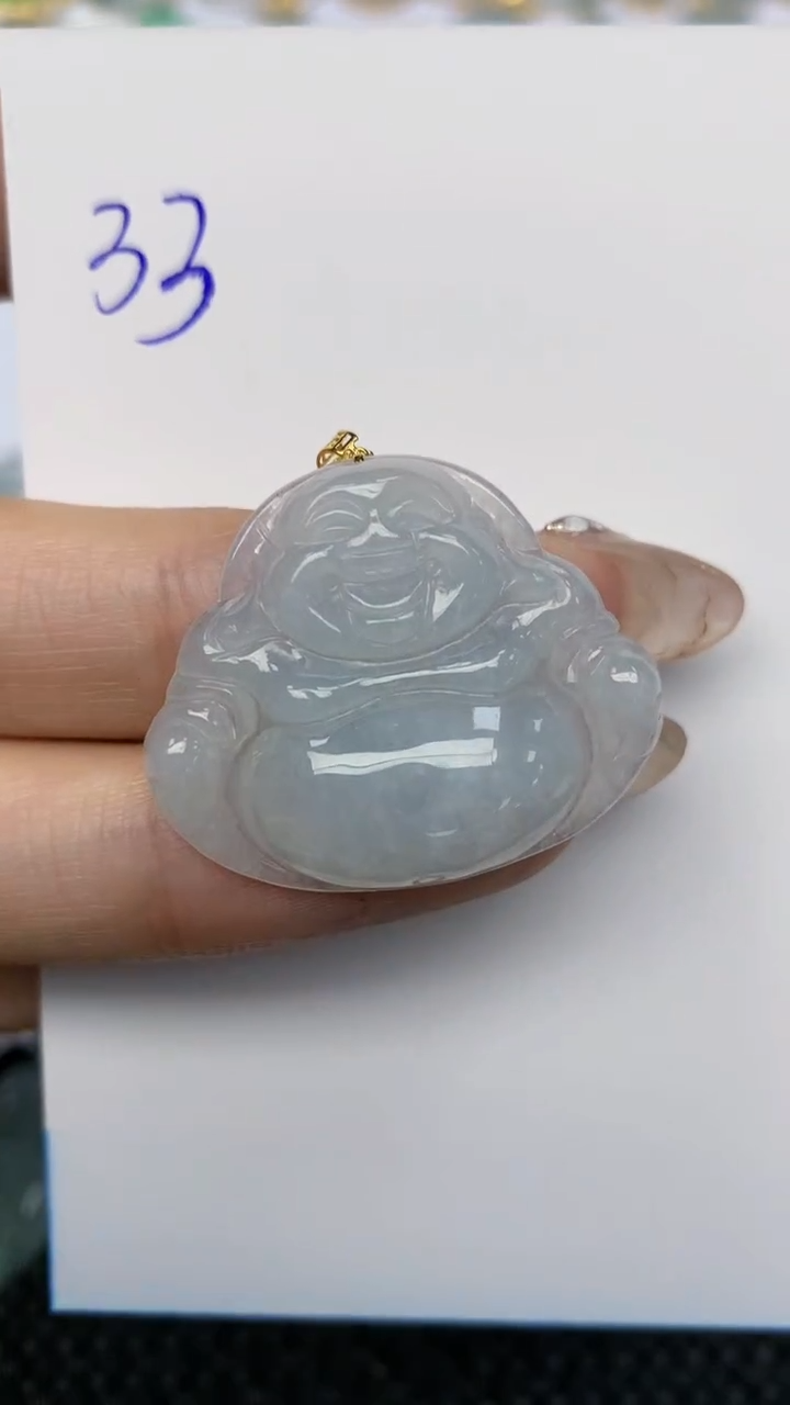 【闪购商品】翡翠颈饰18K金镶嵌天然翡翠A货