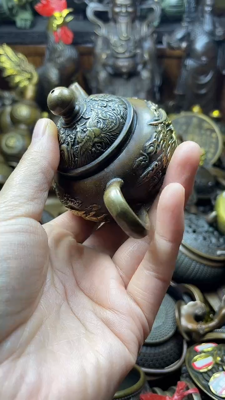 闪购链接，点击下单，有运费险，铜摆件