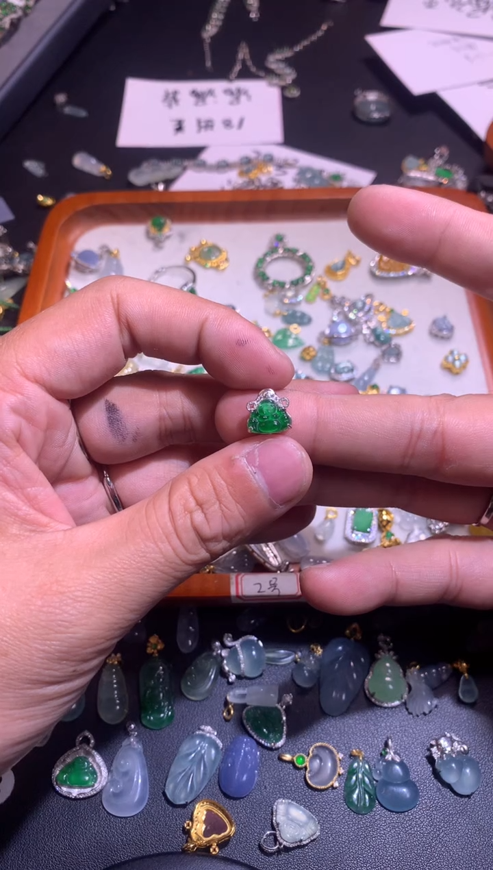 【闪购商品】翡翠吊坠(不含链)银S925镶嵌1