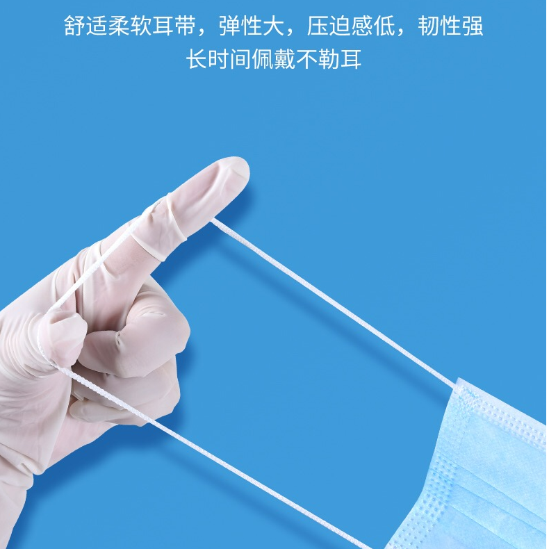 【御恒源】一次性外科成人口罩防病毒尘霾舒适服帖不勒耳朵三层成人