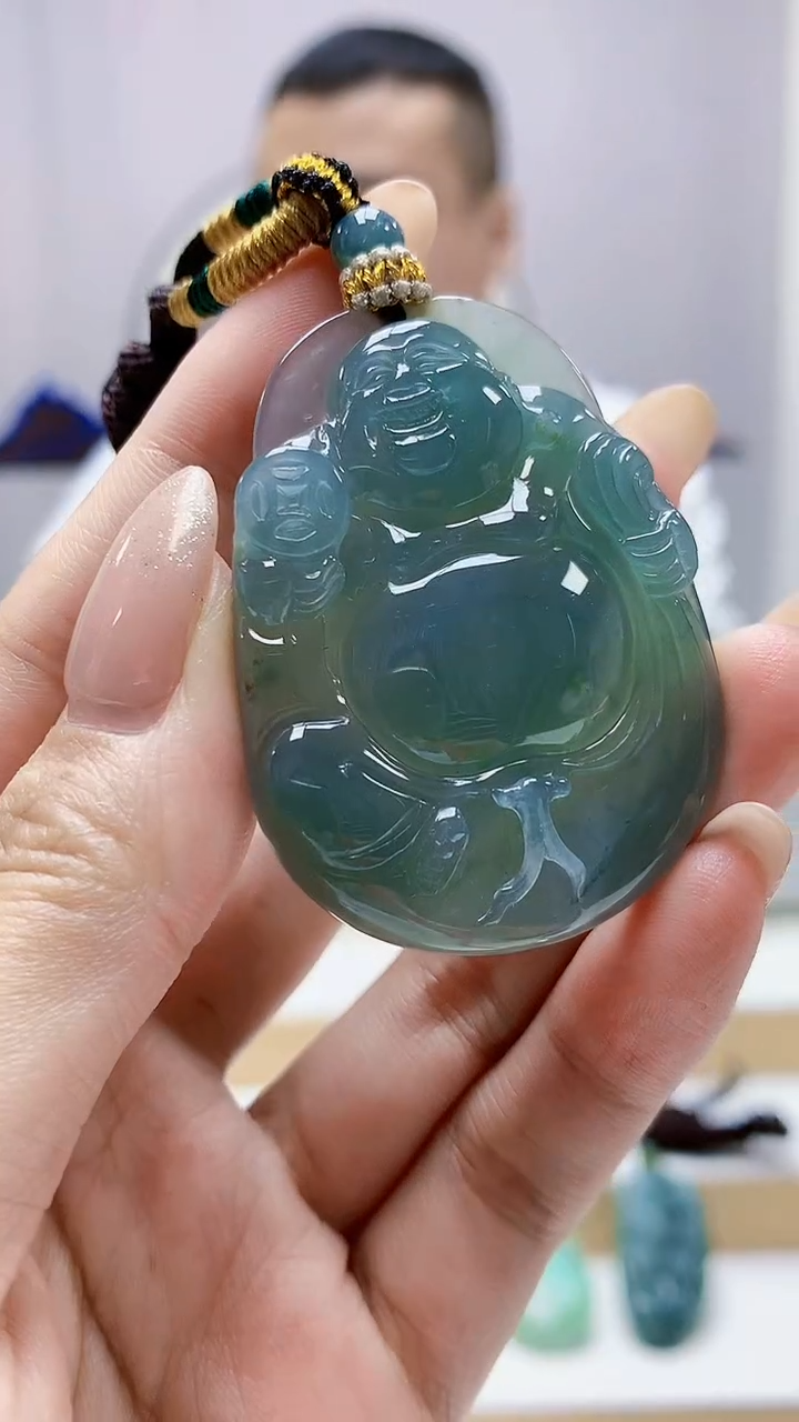 未镶嵌定制翡翠4898MM-毛货挂件21