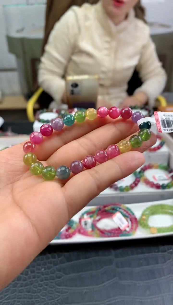 【闪购商品】碧玺手串未镶嵌多样性发一条