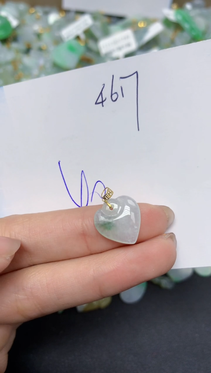 【闪购商品】翡翠颈饰18K金镶嵌天然翡翠A货