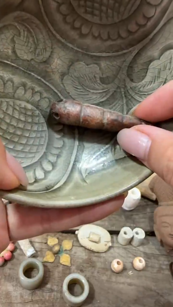 瓷片手工，手绘，陶瓷