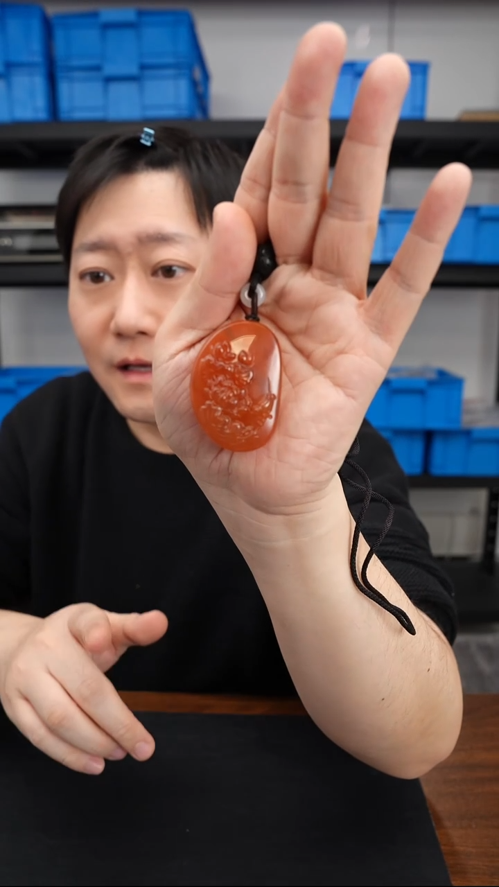 未镶嵌挂件南红玛瑙0102DL037喜事莲莲