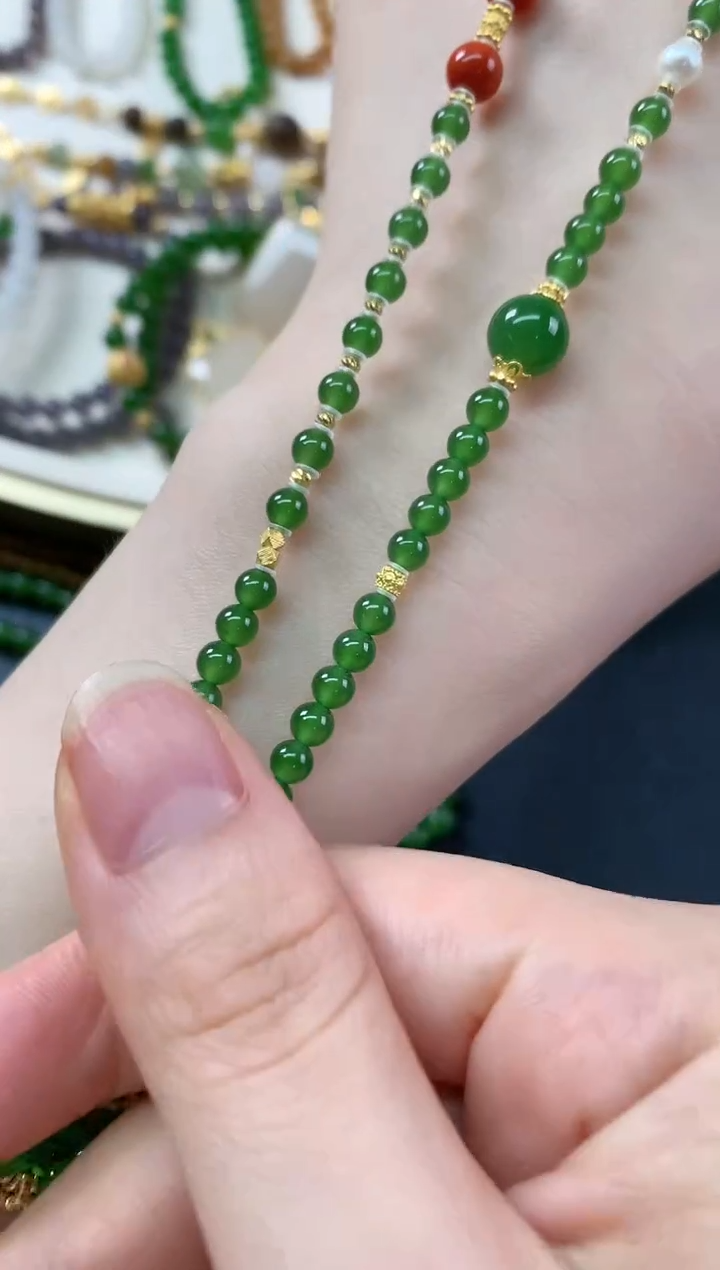 和田玉未镶嵌项链D762|1880