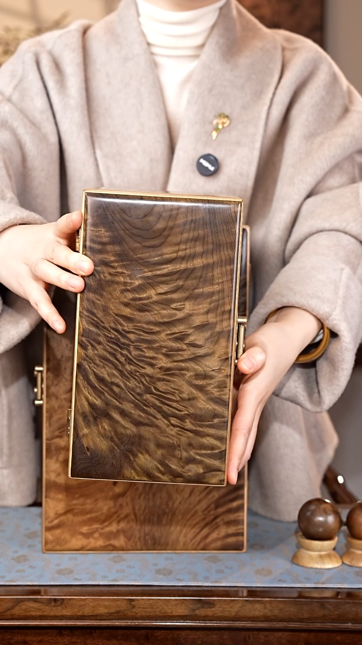 乌木类家具夕*臸金丝楠阴沉木首饰盒