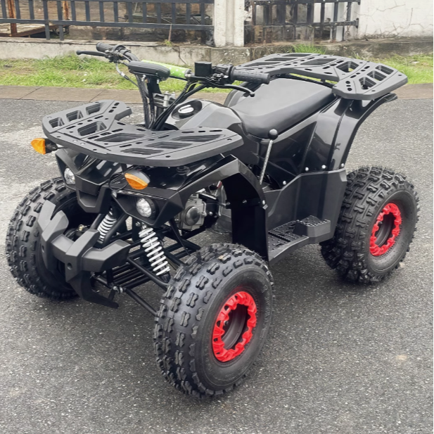 四轮越野沙滩车大尺寸全地形8轮胎带液晶仪表前后带货架承重600斤