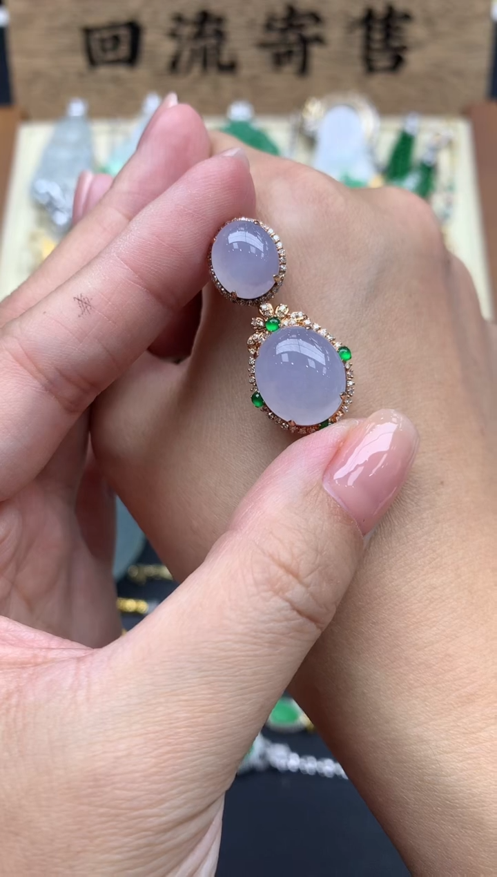 【闪购商品】翡翠颈饰18K金镶嵌183--中国好珍宝