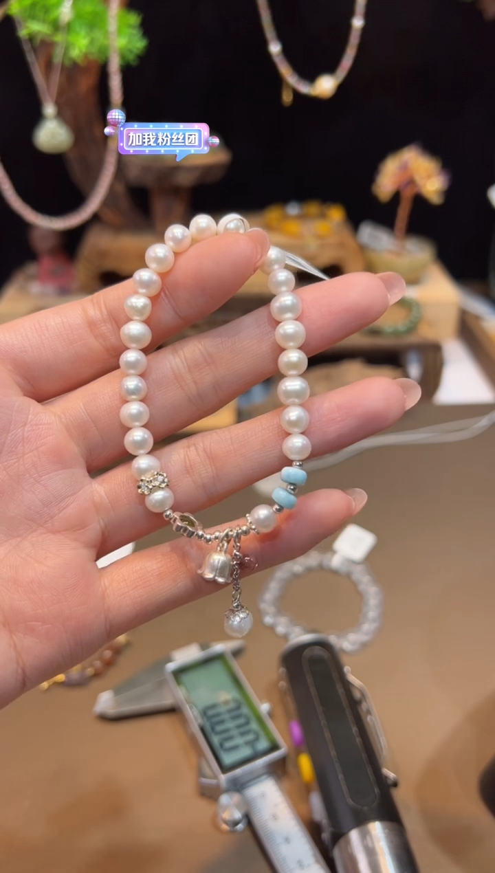 淡水珍珠手链未镶嵌手饰@@