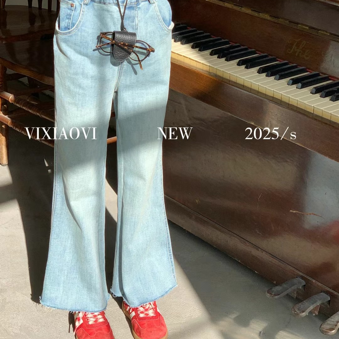 【童伢~直播链接59.9-98.8】25年春季新款女大童裤子上衣套装韩系