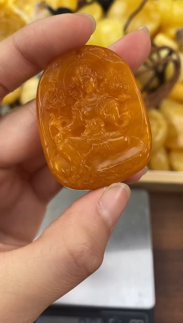 裸石琥珀未镶嵌天然琥珀蜜蜡