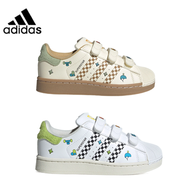 adidas/阿迪达斯25冬加绒三叶草儿童经典贝壳头运动板鞋JS2469