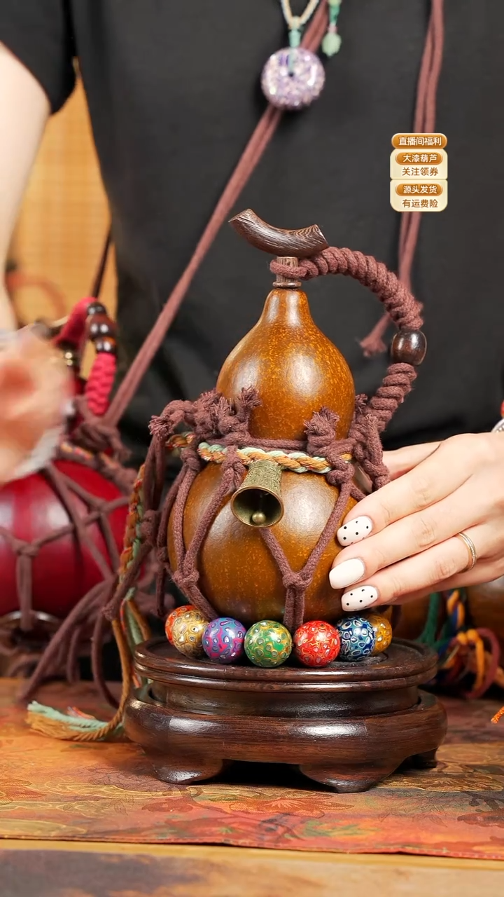 WX051网兜款葫芦不包手串及旋转底座