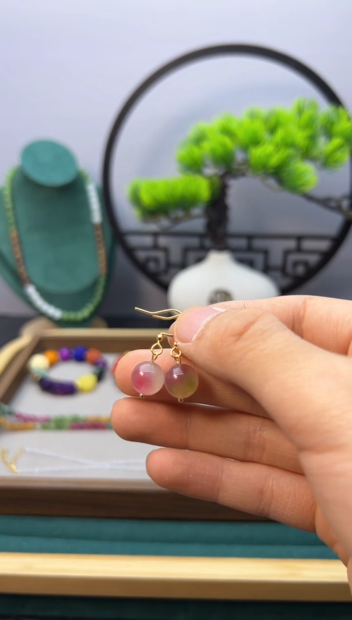 【闪购商品】碧玺颈饰14K金镶嵌E133