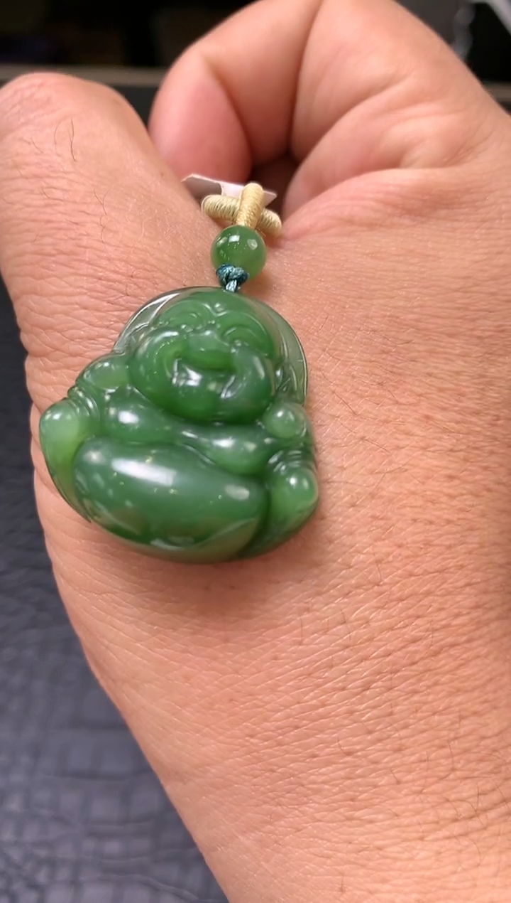【闪购商品】和田玉碧玉佛公未镶嵌一个
