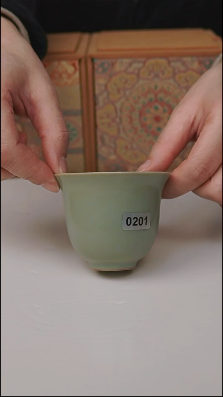 杯子瓷富山严选汝瓷，大铃铛杯
