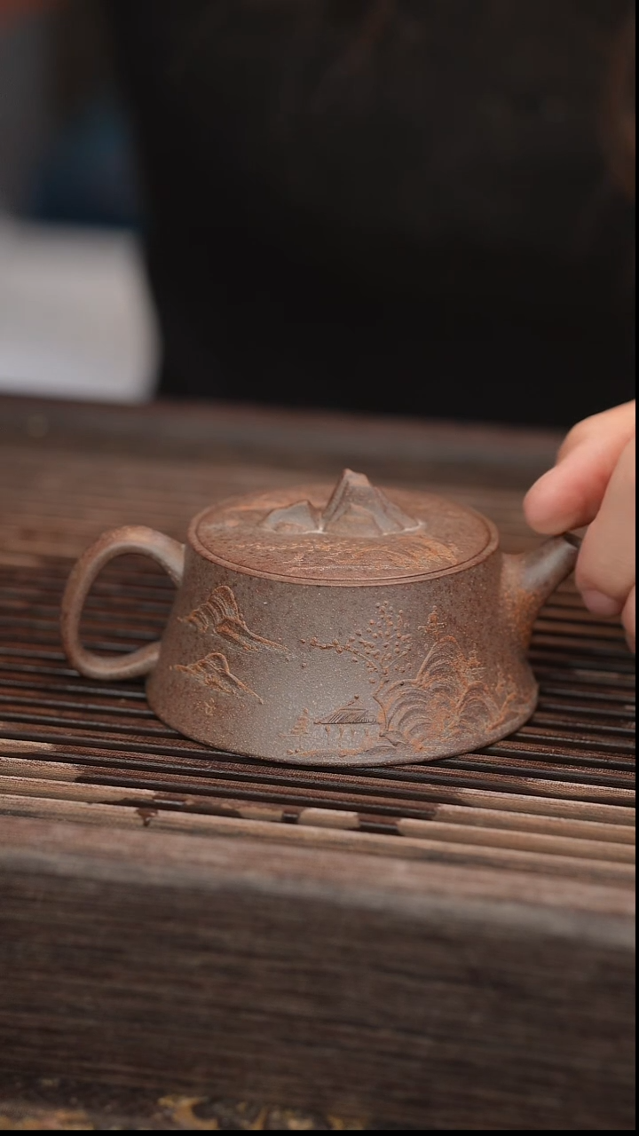 茶壶紫砂山隐 还原烧 130cc