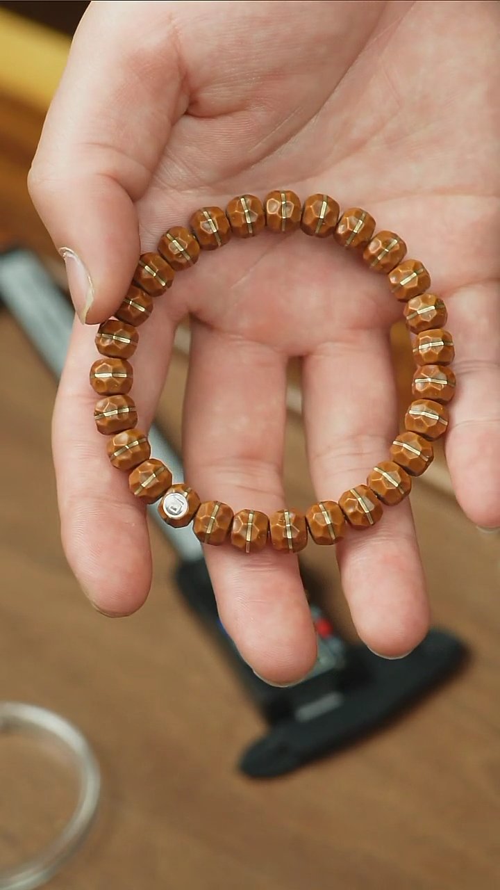 【闪购商品】紫金鼠手串黑金实心一线天无相卡10+