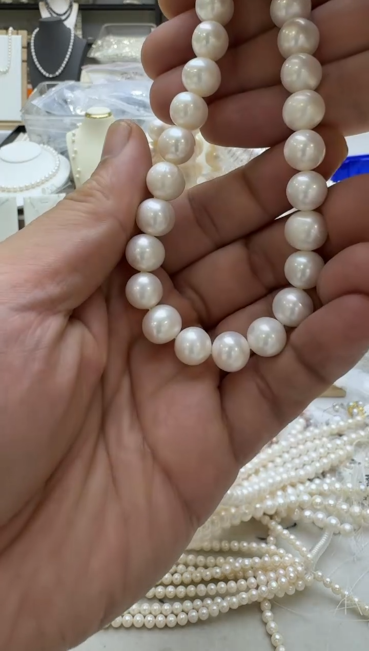 淡水珍珠手链未镶嵌10-11mm 无核