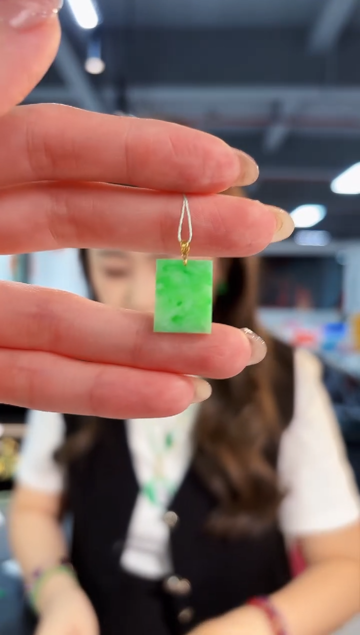 【闪购商品】翡翠颈饰18K金镶嵌缅料A货/支持复检/一件