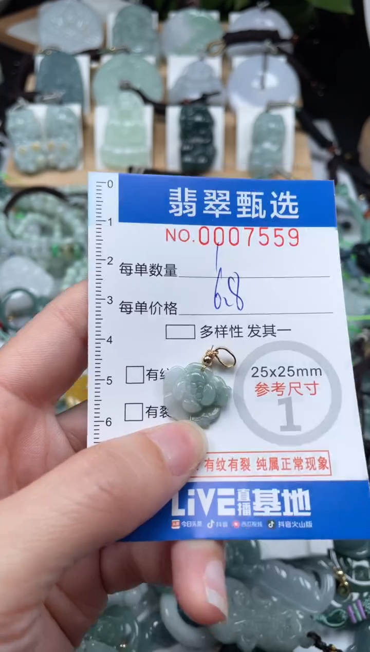 【闪购商品】翡翠未镶嵌颈饰00..7559