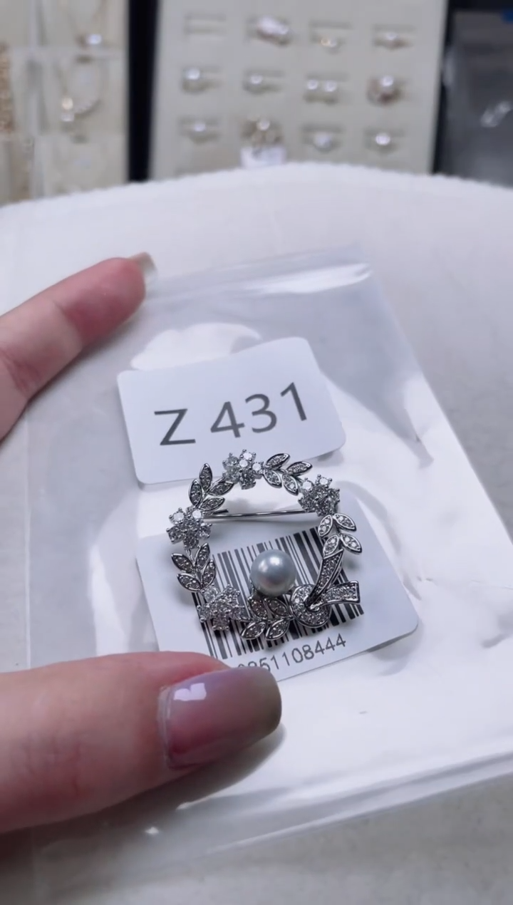 【闪购商品】海水珍珠胸针未镶嵌Z431