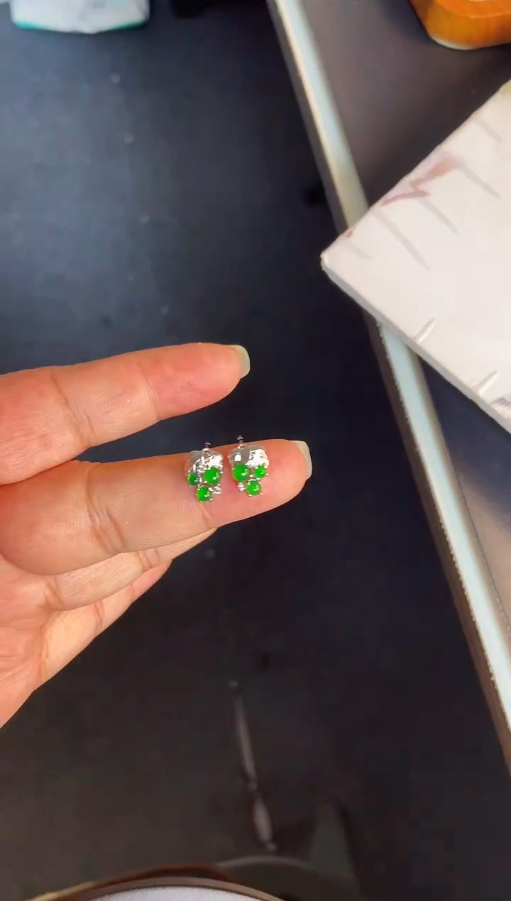 吊坠(不含链)银S925镶嵌翡翠1